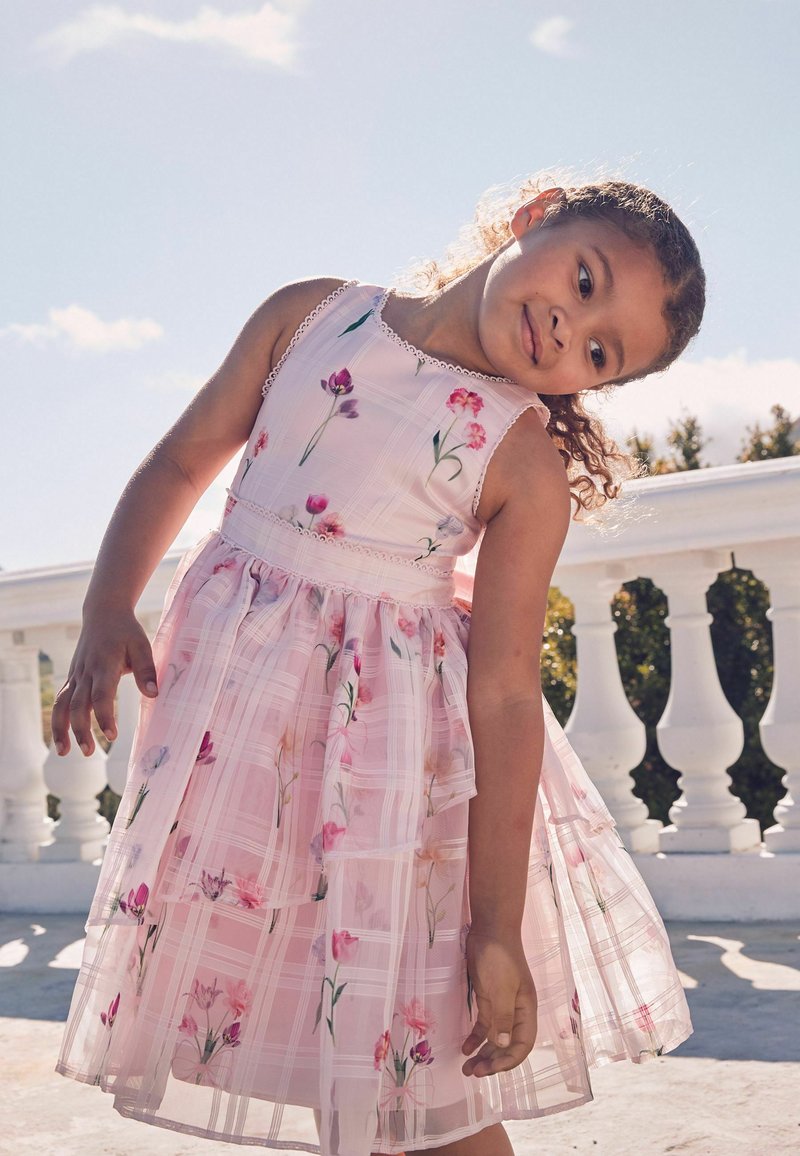 baker by ted baker dresses Ted Baker Cecihly Floral Ruffled Mini Dress main image 0