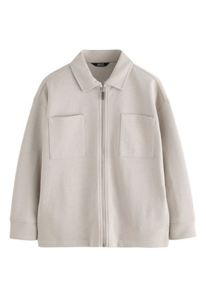 Next Mikina so zipsom - stone