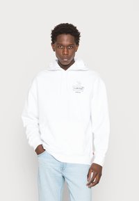 Levi's® RELAXED GRAPHIC - Sweatshirt com capuz - palm hoodie white