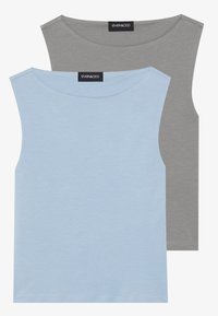 2 PACK - Topp - dusty blue/steel grey