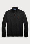 ESTATE RIB QUARTER ZIP PULLOVER - Striktrøje - black