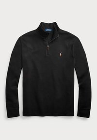 ESTATE RIB QUARTER ZIP PULLOVER - Jersey de punto - black