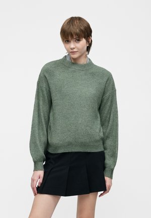 VIVIOLI CREW NECK BALLON - Vesta - laurel wreath melange