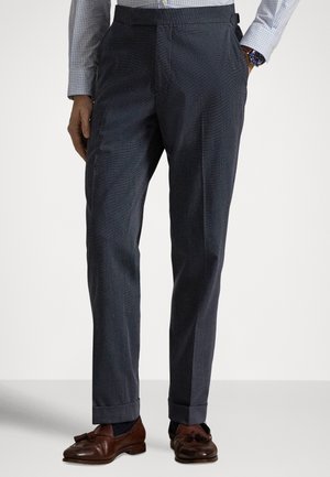 STRETCH TWILL SUIT TROUSER - Kostiuminės kelnės - bright navy multi