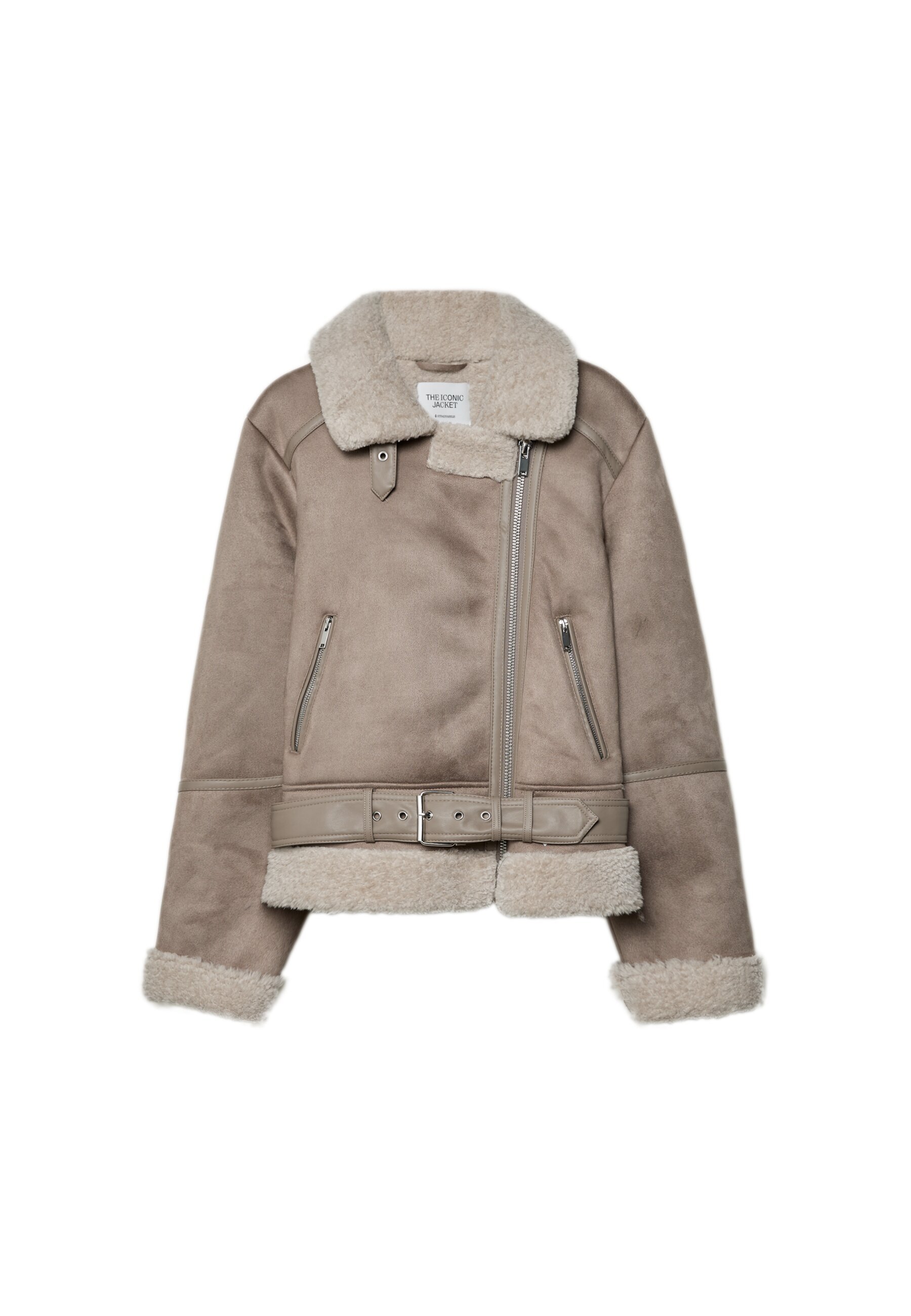 Stradivarius DOUBLEFACE-BIKER - Blazer - light brown - Zalando
