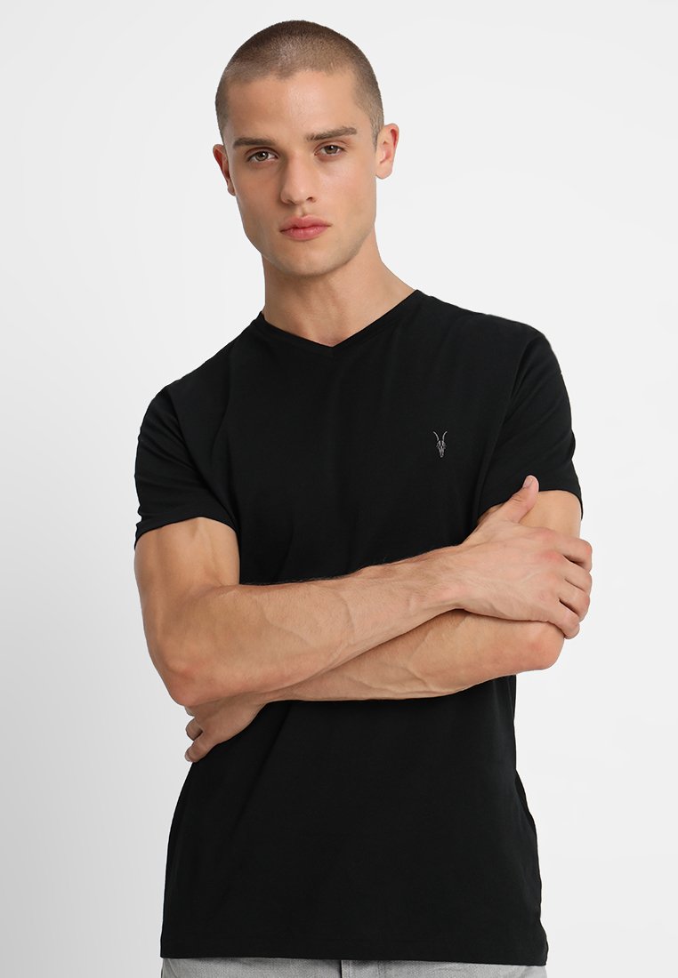 AllSaints TONIC V NECK T shirts jet black Zalando.no AllSaints TONIC - Topper - jet black