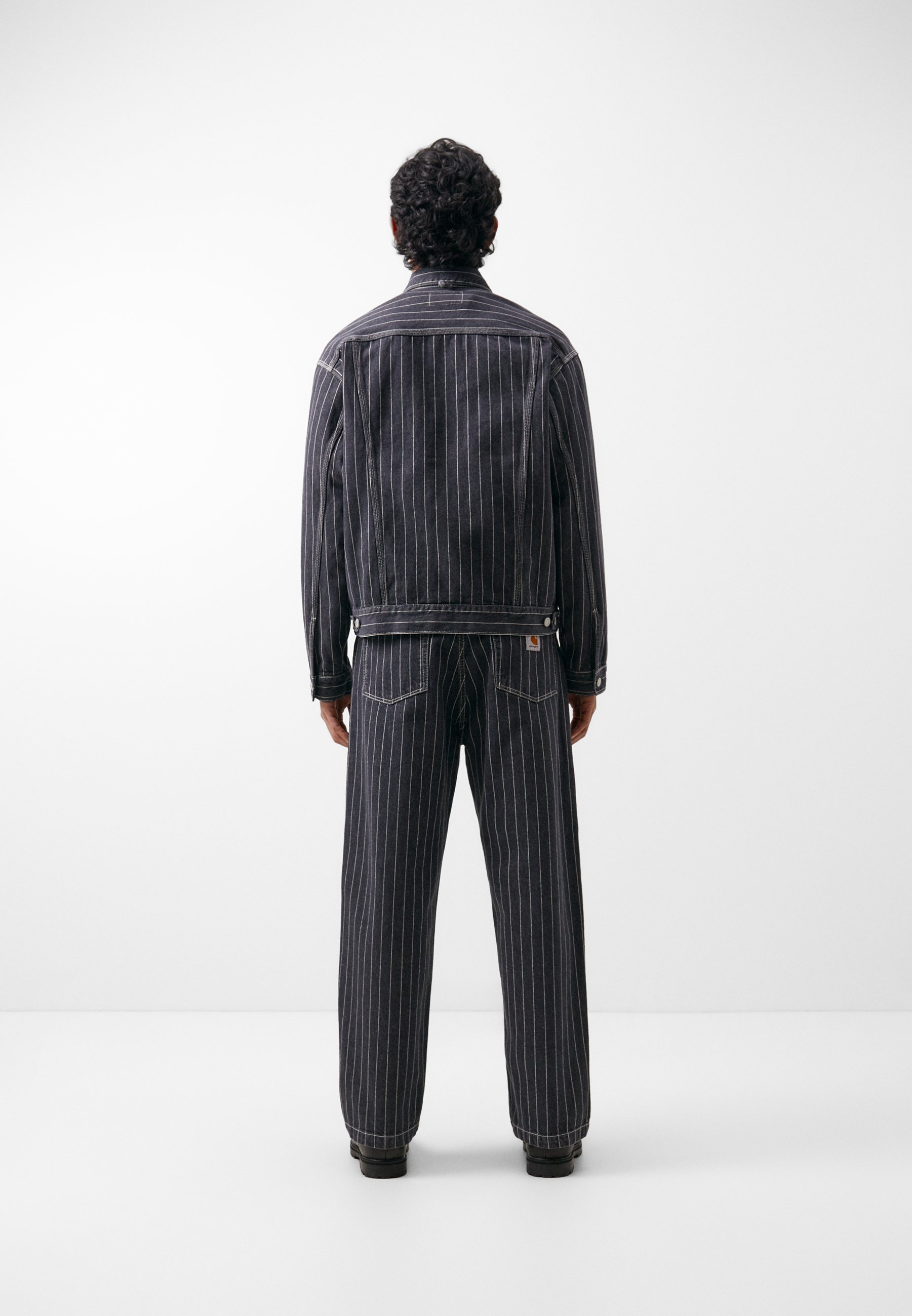 ジャケット・アウター Carhartt WIP Orlean Stripe Jacket CARHARTT WIP ORLEAN STRIPE JACKET BLACK