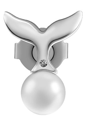 MATERIA Orecchini A Rosa In Argento 925 Rodiato – Made In Germany, 7mm - 4