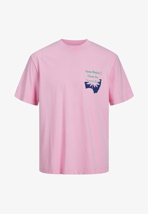 Nyomott mintás póló - rose