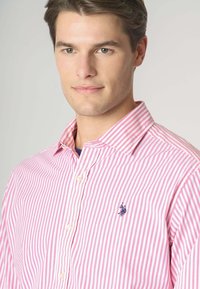 U.S. Polo Assn. STRETCH A RIGHE CON LOGO - Camicia - pink