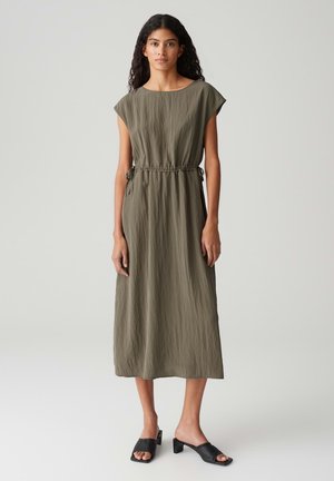 RELAXED FIT LONG - Day dress - olive leaf