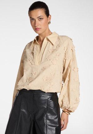 Elena Mirò IN VOILE DI  CON RICAMI - Blouse - beige