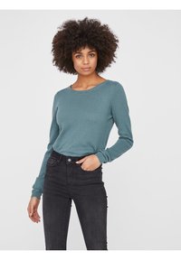 Vero Moda VMCARE STRUCTURE O-NECK - Camisola - north atlantic