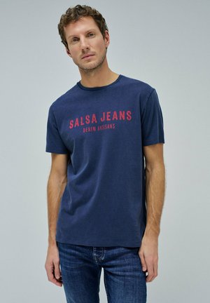 Camiseta estampada - blau