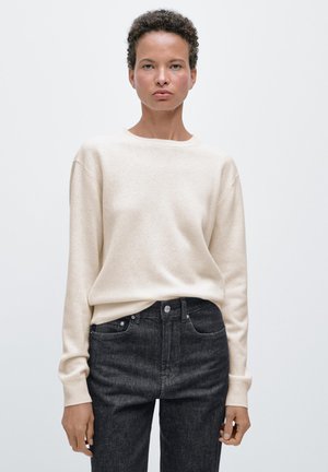 Massimo Dutti CREW NECK SWEATER - Maglione - beige