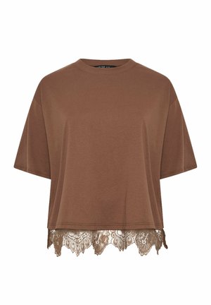Yours Clothing, WOMEN'S T-SHIRTS - Camiseta estampada - chocolate