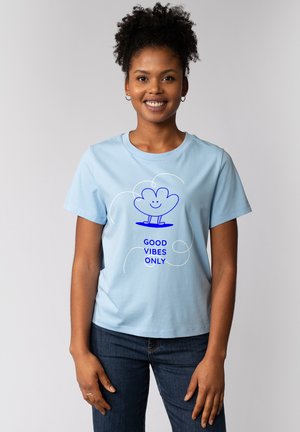 ONLY - T-shirt imprimé - blue soul