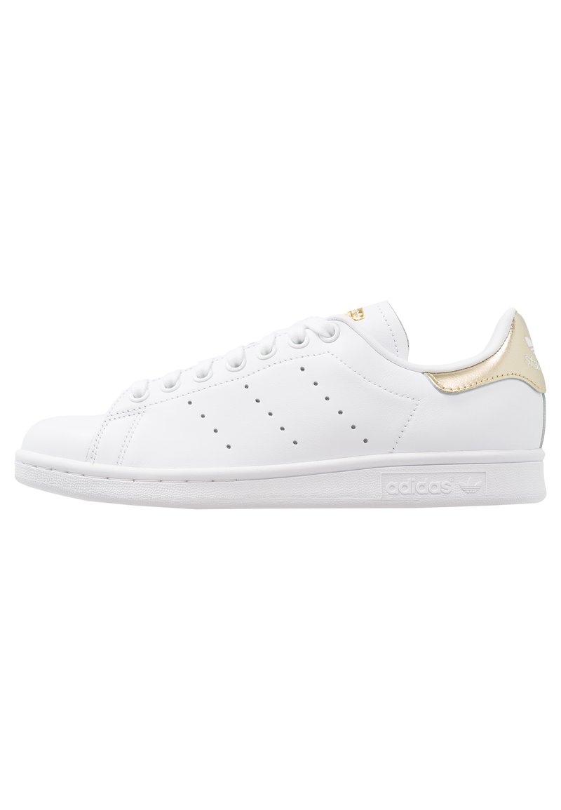 adidas Originals STAN SMITH - Trainers - footwear white/gold metallic/white  - Zalando.co.uk