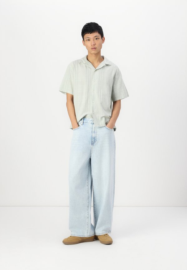 Camp Collar Textured Button-Up Shirt - Shirt4