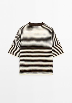Massimo Dutti, Print T-shirt - brown