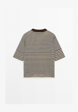 Massimo Dutti, Print T-shirt - brown