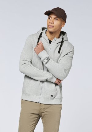 Chiemsee KAPUZEN MIT -LOGO - Sweatjacke - neutral gray melange