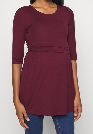 Langærmet T-shirt - dark red