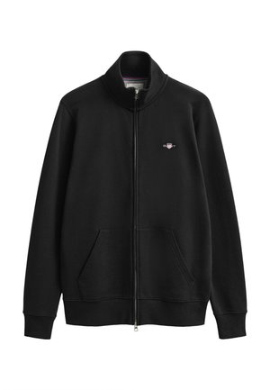 GANT, REG SHIELD - Sweatjacke - black