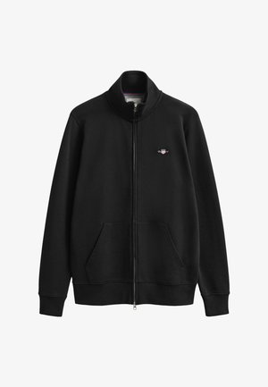 GANT, REG SHIELD - Sweatjacke - black