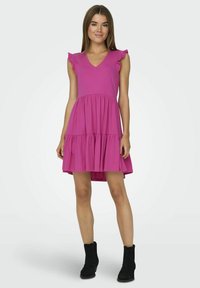 ONLY RÜSCHEN - Vestido ligero - raspberry rose
