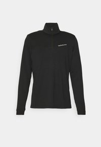 Peak Performance CHASE HALF ZIP SALUTE - Tops ar garām piedurknēm - black