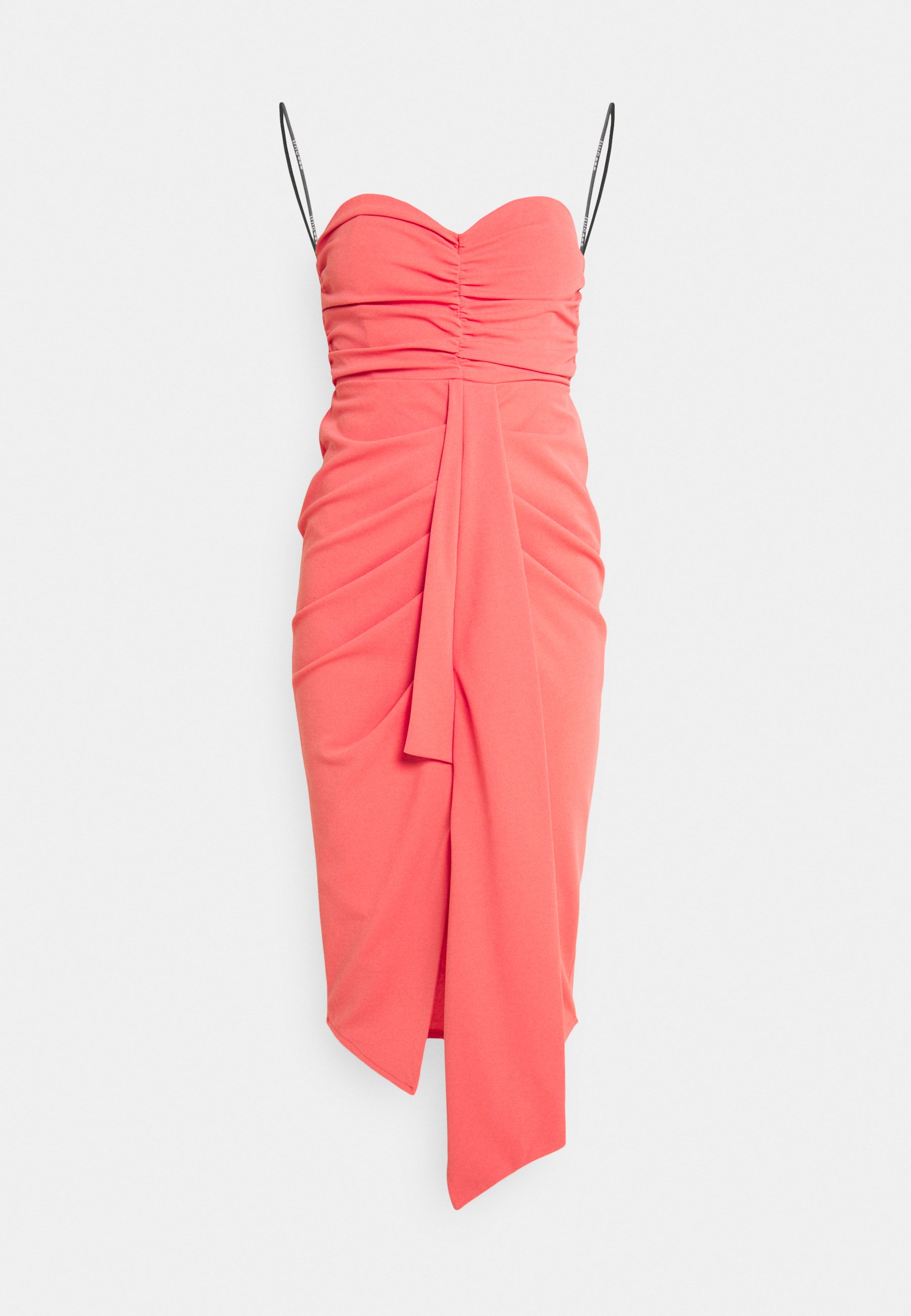 TFNC AMIYAH MIDI DRESS - Vestido de cóctel - coral - Zalando.es