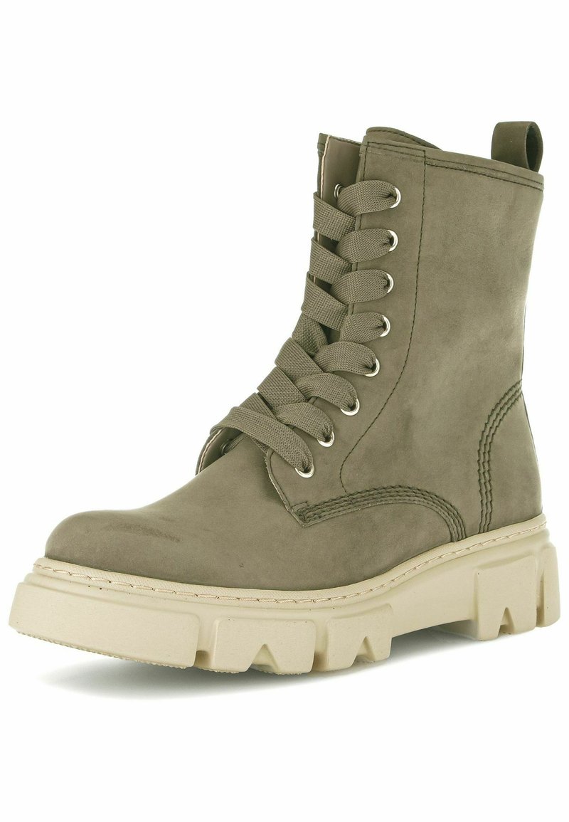 Bottes Gabor D – Tige Daim Olive – Semelle Intérieur Textile – Pointure Normale/étroite (F)