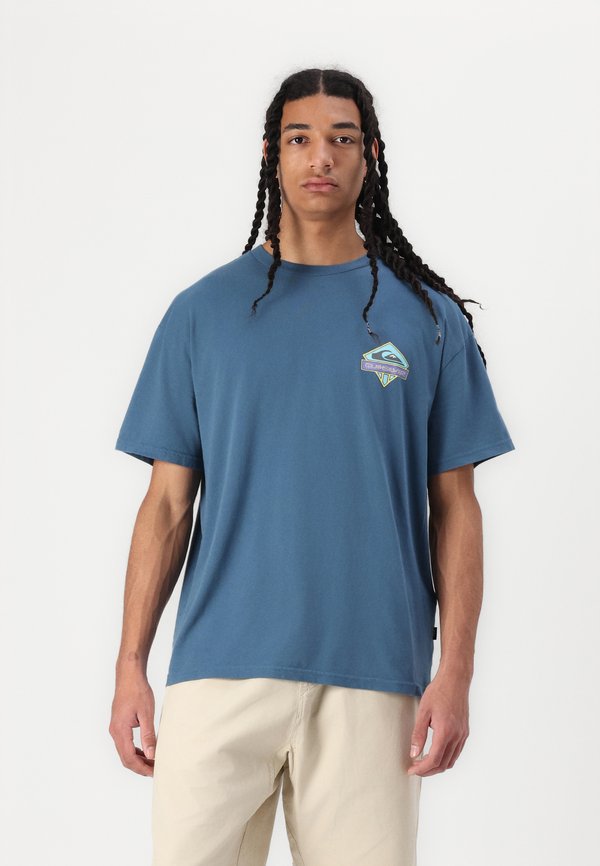 CRYSTAL JET UNISEX - Print T-shirt - real teal3