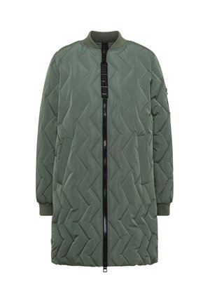 Cecil, LANGER BLOUSONMANTEL MIT STEPPMUSTER - Manteau d'hiver - shadow khaki