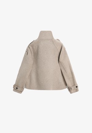 Massimo Dutti, CROPPED BUTTON DETAIL TRENCH COAT - Summer jacket - dark brown