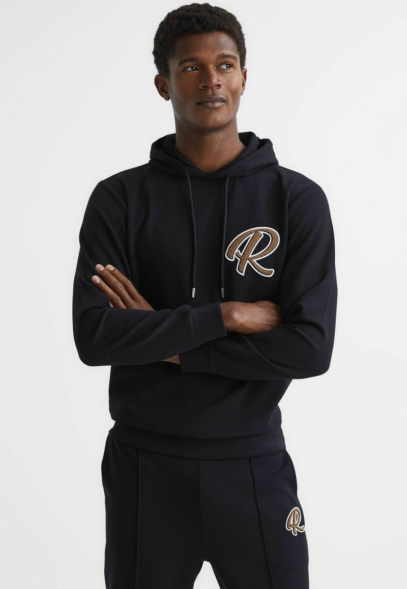 Reiss Felpa con cappuccio - navy