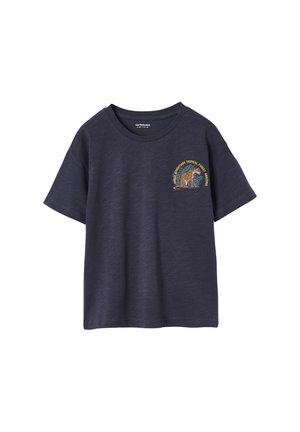 MIT TIGER VORN UND HINTEN - Print T-shirt - anthrazit