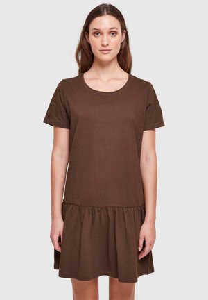 VALANCE - Jersey dress - brown