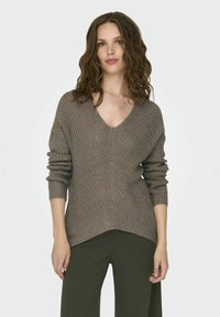 JDY JDYNEW MEGAN NOOS - Strickpullover - walnut