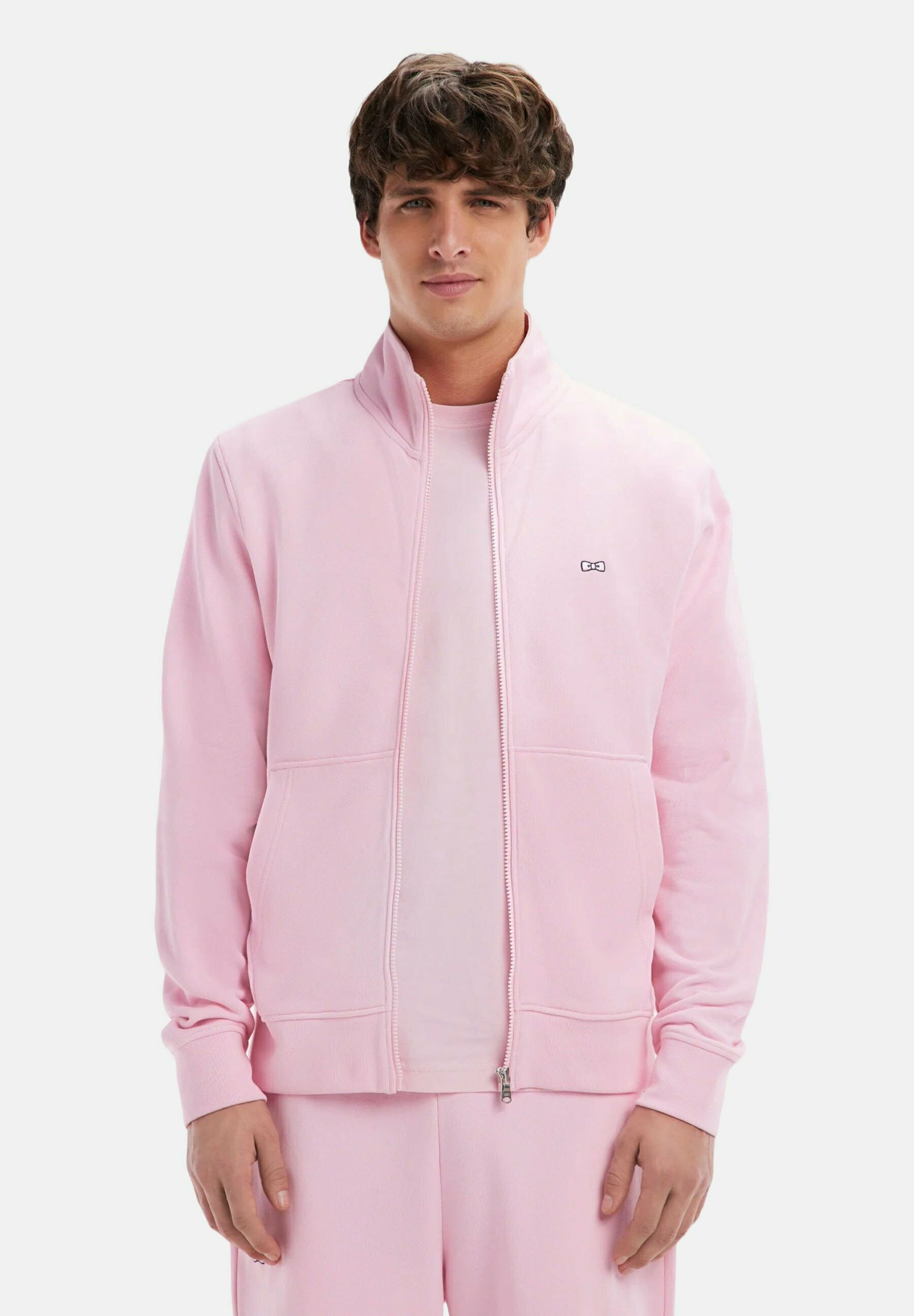 Veste Polaire Tek Gear Femme - 1/4 Zip - Rose/Gris, Taille XL (Très Bon état)