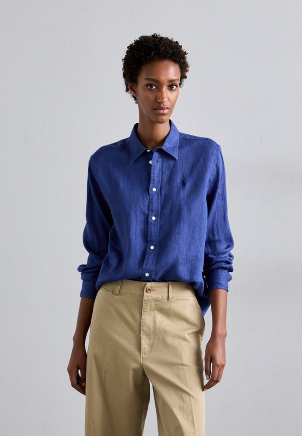 CLASSIC FIT LINEN SHIRT - Button-down blouse