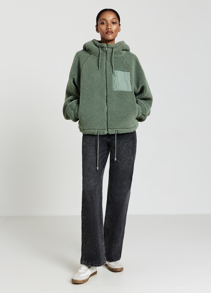 Blouson polaire à capuche GATORA vert-Peak Mountain