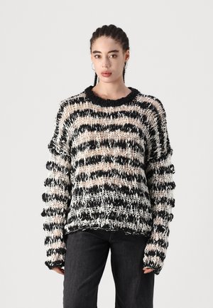 The Ragged Priest Pulover - black/white