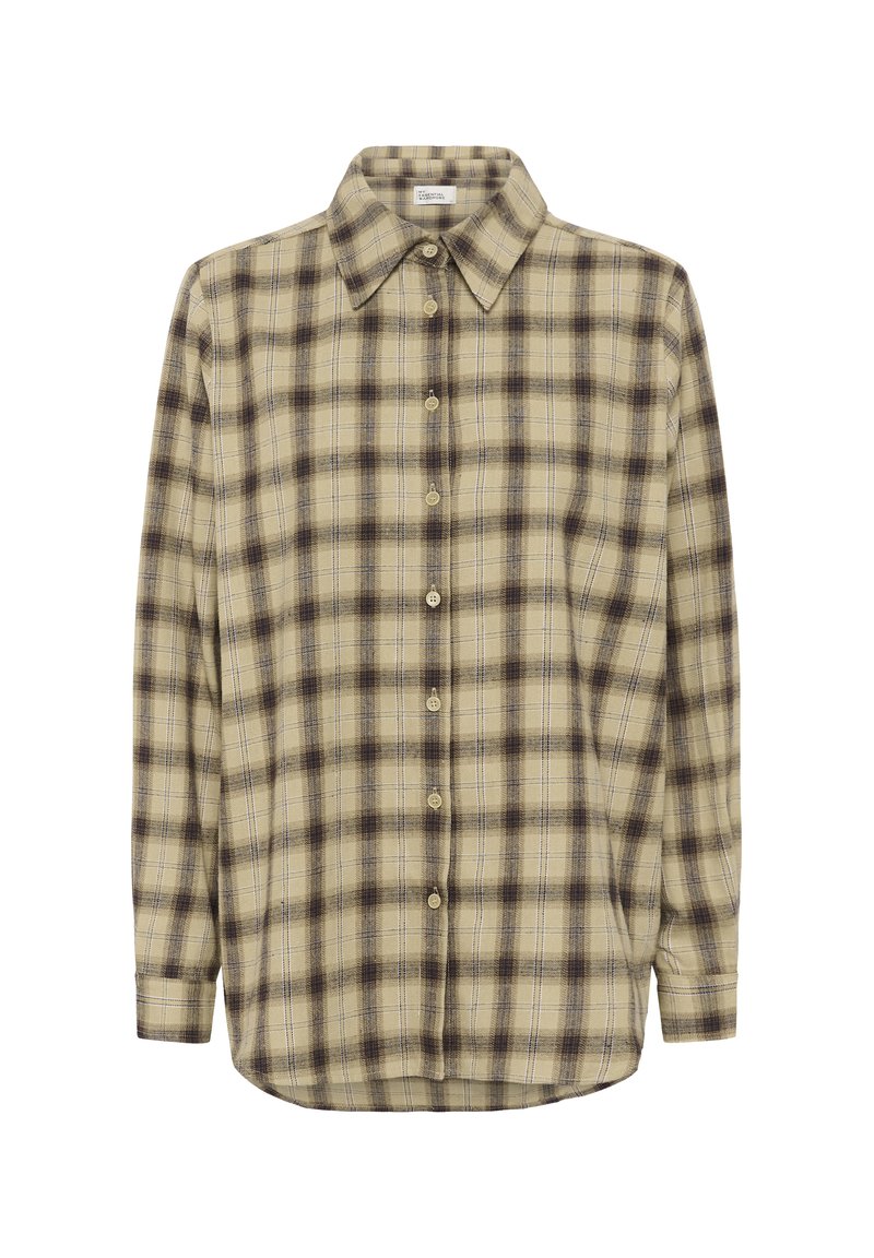 My Essential Wardrobe MWSAHIM - Button-down blouse - capers w brown ...