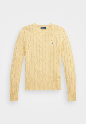 Polo Ralph Lauren Cable Knit Cotton Crewneck Sweater - Jersey de punto - bird yellow