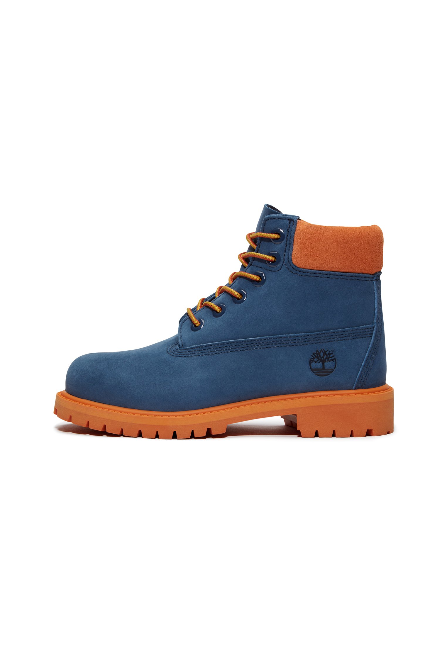 Timberland Blue Nubuck Lace-Up Boots with Red Eyelet Details Timberland Women main image 2