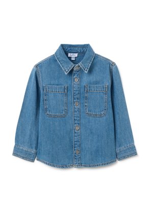 WITH COLLAR. - Hemd - denim blue