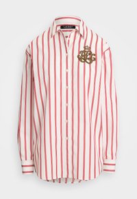 RELAXED FIT STRIPED COTTON SHIRT - Button-down blouse - white/ralph red