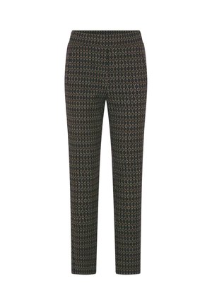 GOLDNER, SCHLUPFHOSE CARLA PETITE - Pantalon classique - black   beige   patterned
